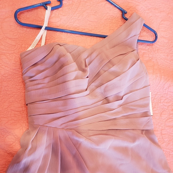 Davids Bridal Short Quarts One shoulder dress - Picture 6 of 6